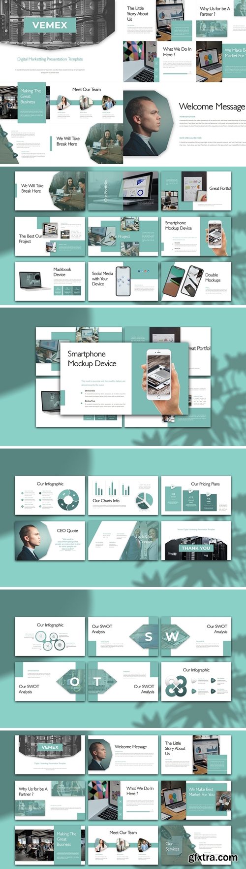 Vemex – Digital Marketting Powerpoint, Keynote and Google Slides Templates