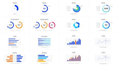 Videohive - Infographics Charts Pack