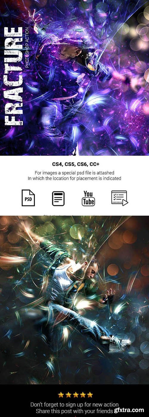 Graphicriver - Fracture Photoshop Action 25368884