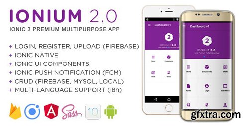 CodeCanyon - Ionium 2 v1.3.1 - Ionic Multipurpose App using Ionic 3 - 20465103