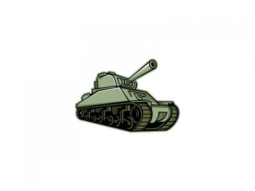 M4 Sherman Medium Tank Mascot - m4-sherman-medium-tank-mascot