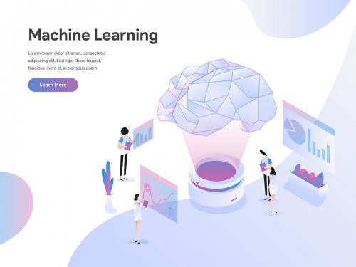 Machine Learning Illustration Concept - machine-learning-illustration-concept