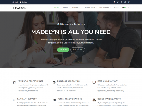 Madelyn – Multipurpose Responsive Template - madelyn-multipurpose-responsive-template