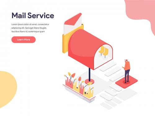 Mail Service Illustration Concept - mail-service-illustration-concept