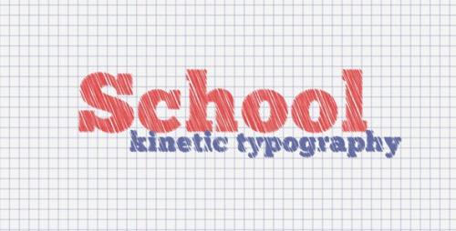 Videohive - School Kinetic Typography