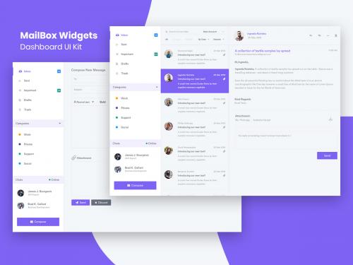 MailBox Widgets Dashboard UI Kit - mailbox-widgets-dashboard-ui-kit