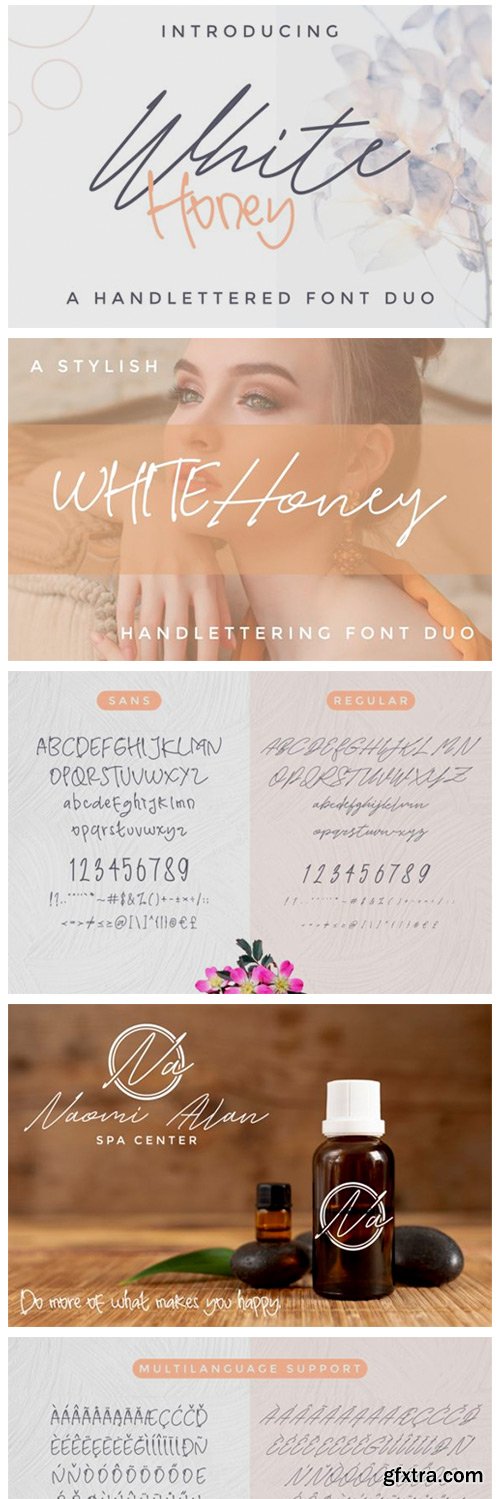 White Honey Duo Font