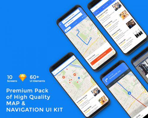 Map & Navigation UI KIT - map-navigation-ui-kit