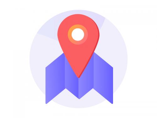 Maps Gradient Icon - maps-gradient-icon