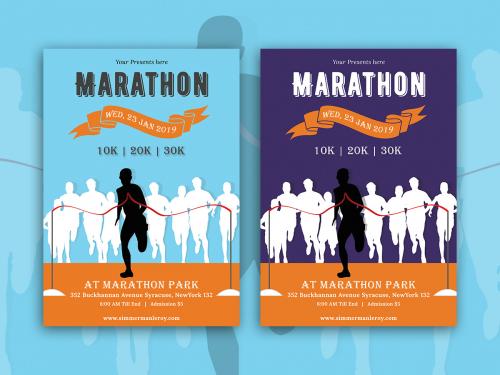 Marathon Event Flyer Template-05 - marathon-event-flyer-template-05