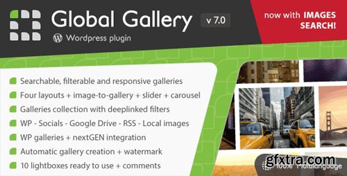 CodeCanyon - Global Gallery v7.0 - Wordpress Responsive Gallery - 3310108