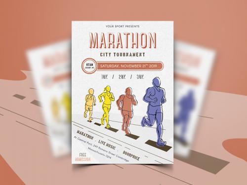 Marathon Event Flyer Template-11 - marathon-event-flyer-template-11