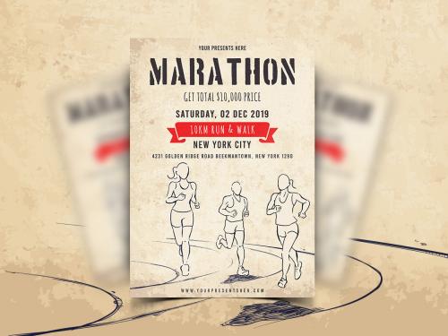 Marathon Event Flyer Template-12 - marathon-event-flyer-template-12