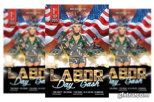 Labor Day Flyer Template 2545377