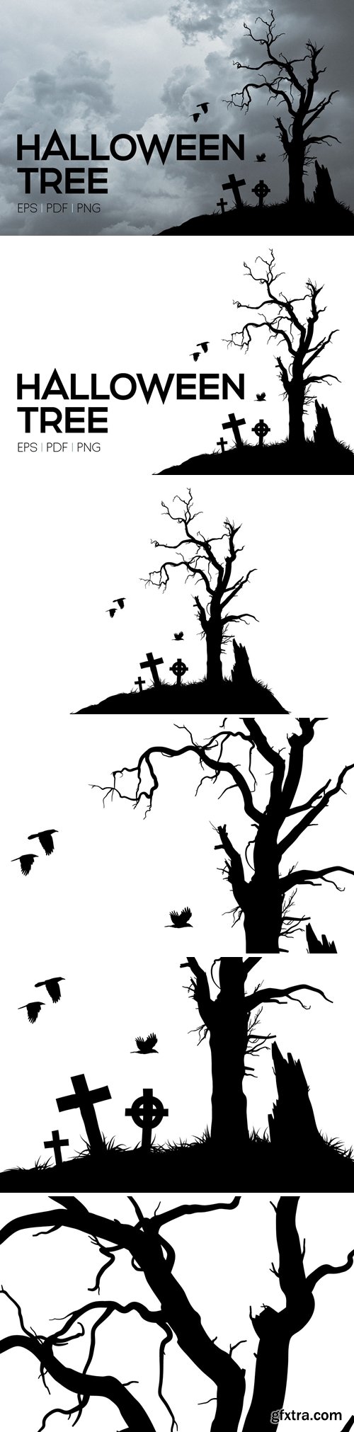 CM - Vector Halloween Tree 3011381