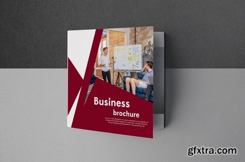 Business Red Brochure