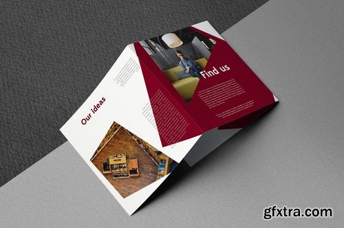 Business Red Brochure