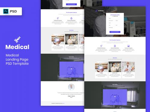 Medical Landing Page PSD Template-02 - medical-landing-page-psd-template-02