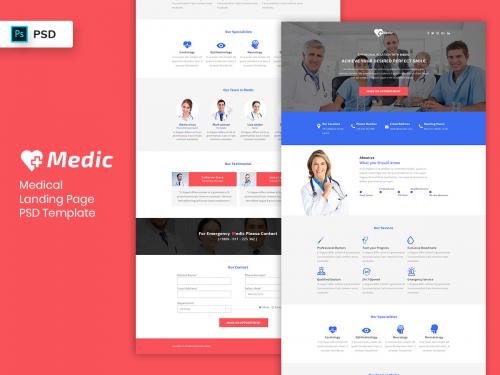 Medical Landing Page PSD Template-03 - medical-landing-page-psd-template-03