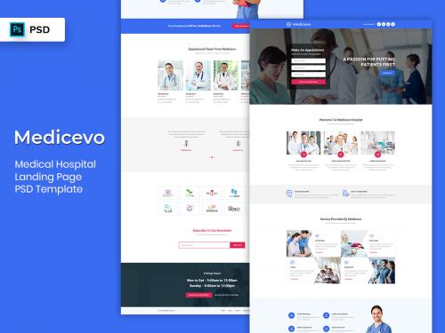 Medical Landing Page PSD Template - medical-landing-page-psd-template