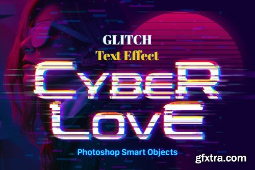 Glitch Photoshop Text Effect