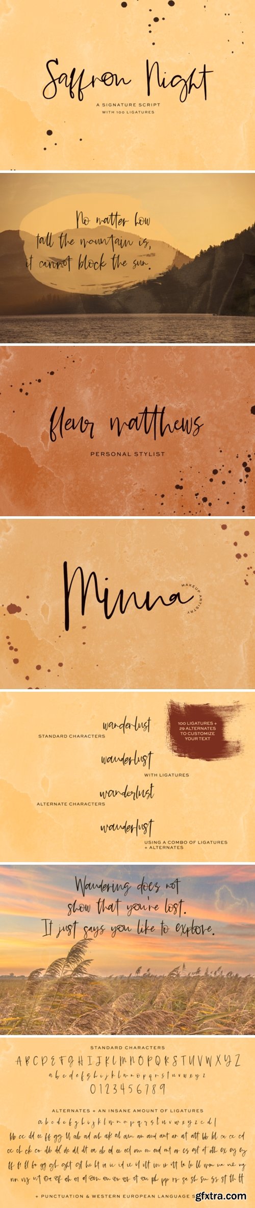 Saffron Night Font