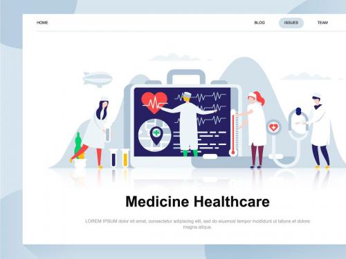 Medicine and Healthcare Flat Concept - medicine-and-healthcare-flat-concept