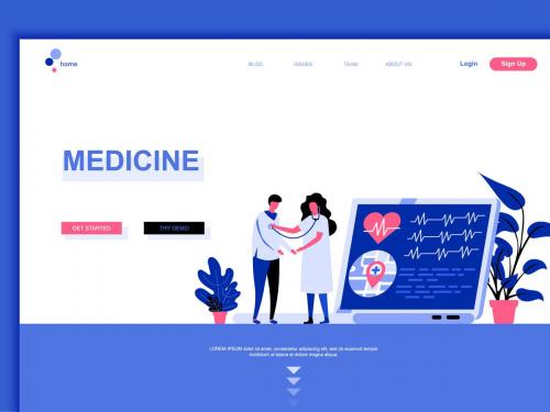 Medicine Flat Landing Page Template - medicine-flat-landing-page-template