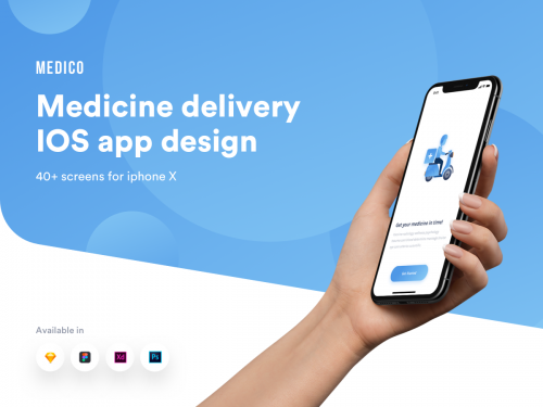 Medico medicine delivery IOS app ui kit - medico-medicine-delivery-ios-app-ui-kit