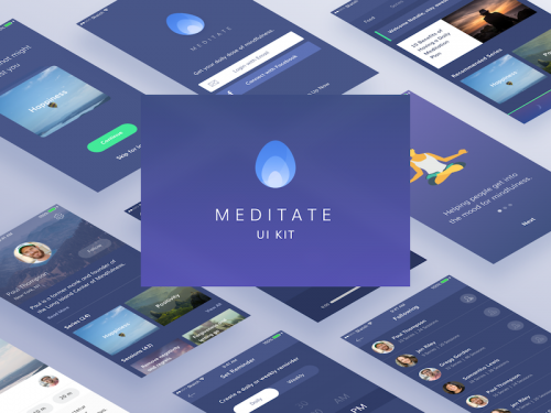 Meditate iOS UI Kit - meditate-ios-ui-kit