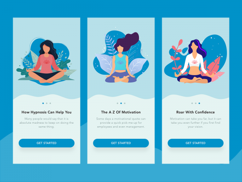 Meditation Walkthrough mobile app concept - meditation-walkthrough-mobile-app-concept