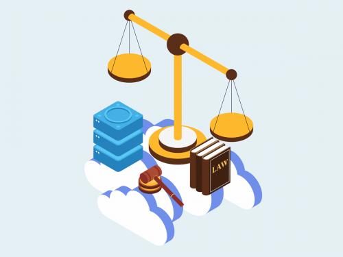 Meet Industry Laws and Regulations Technology Isometric Illustration - meet-industry-laws-and-regulations-technology-isometric-illustration