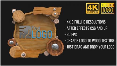 Videohive - Wooden Logo (AfterFX)