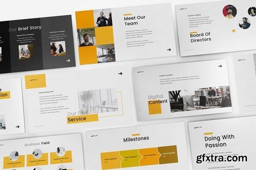 Company Profile Powerpoint Google Slides and Keynote Templates