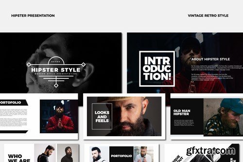 Hipster Powerpoint Google Slides and Keynote Templates