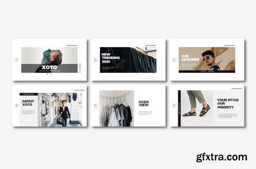 Xoto Fashion Powerpoint Google Slides and Keynote Templates