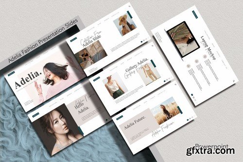 Adelia - Fashion Powerpoint Google Slides and Keynote Templates