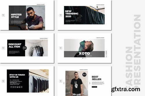 Xoto Fashion Powerpoint Google Slides and Keynote Templates