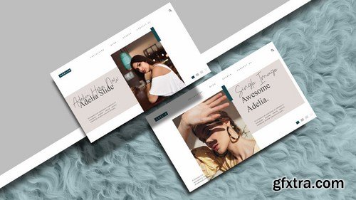 Adelia - Fashion Powerpoint Google Slides and Keynote Templates