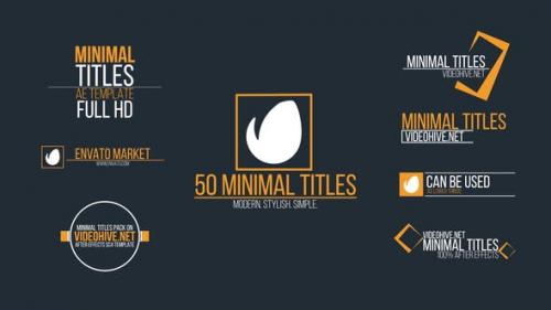 Videohive - Minimal Titles