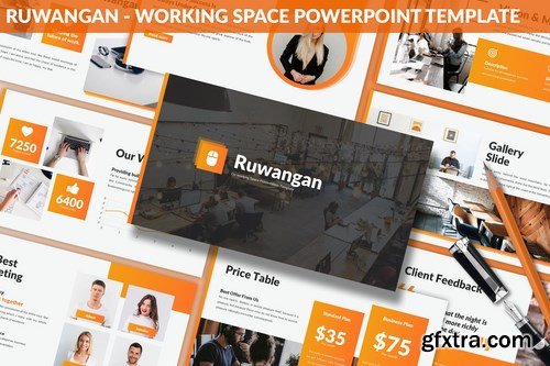 Ruwangan - Working Space Powerpoint Template