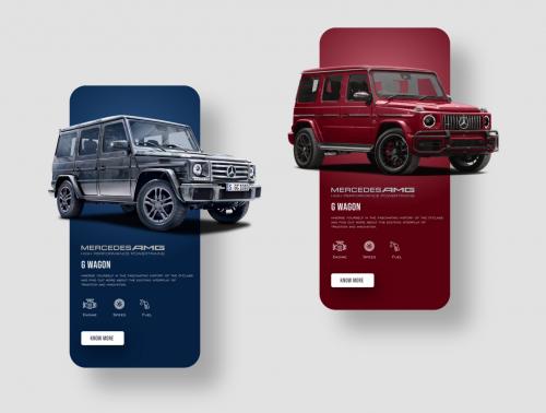 Mercedes Benz Mobile App UI Design - mercedes-benz-mobile-app-ui-design