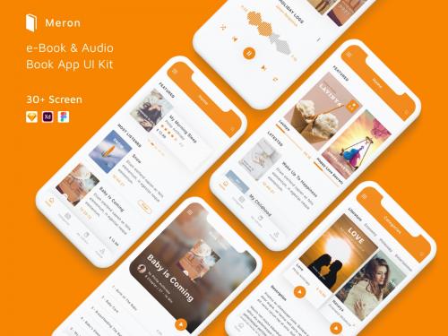 Meron - e-Book and Audio Book App UI Kit - meron-e-book-and-audio-book-app-ui-kit