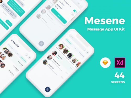 Mesene- Message Ui Kit Mobile App - mesene-message-ui-kit-mobile-app