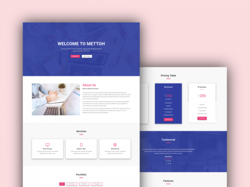 Mettoh - Material Design Template - mettoh-material-design-template