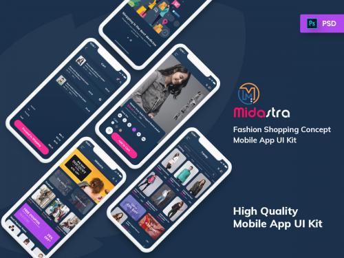 Midastra-Fashion Shopping Mobile App UI kit Dark - midastra-fashion-shopping-mobile-app-ui-kit-dark