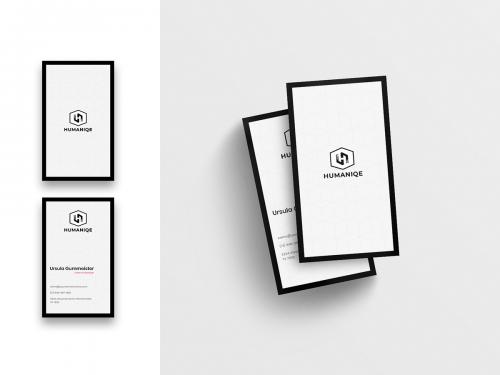 Minimal Business Card Template - Vertical - minimal-business-card-template-vertical