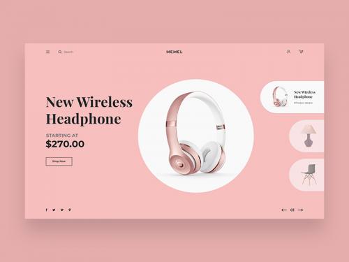 Minimal Ecommerce Website - minimal-ecommerce-website-header