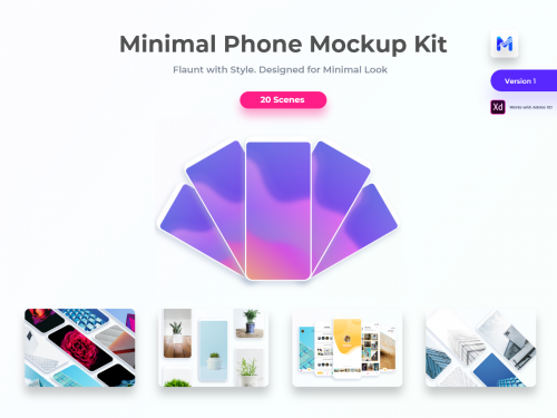 Minimal Phone Photo Kit - minimal-phone-mockup-kit