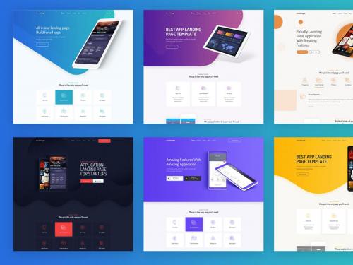 Mixup - App Landing Page PSD Template - mixup-app-landing-page-psd-template